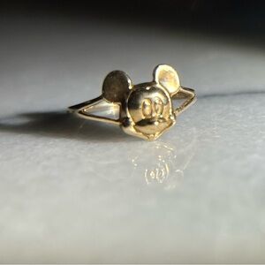 Mickey Vintage Disney Ring 10k Gold 8.25
